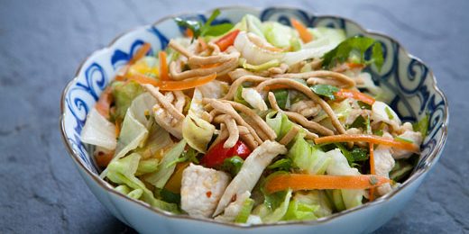 Olive~Me & Co’s Chinese Chicken Salad with White Honey Ginger & Persian Lime Dressing
